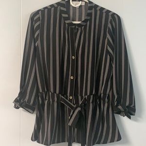 NWT Black/White Blouse